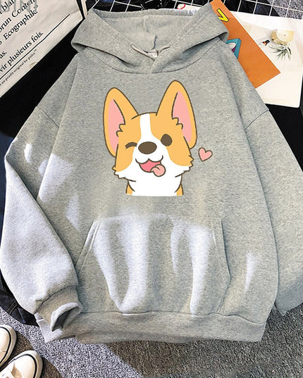 Damska bluza z pieskiem corgi