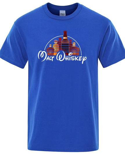 Męski T-shirt z napisem "MALT WHISKEY"