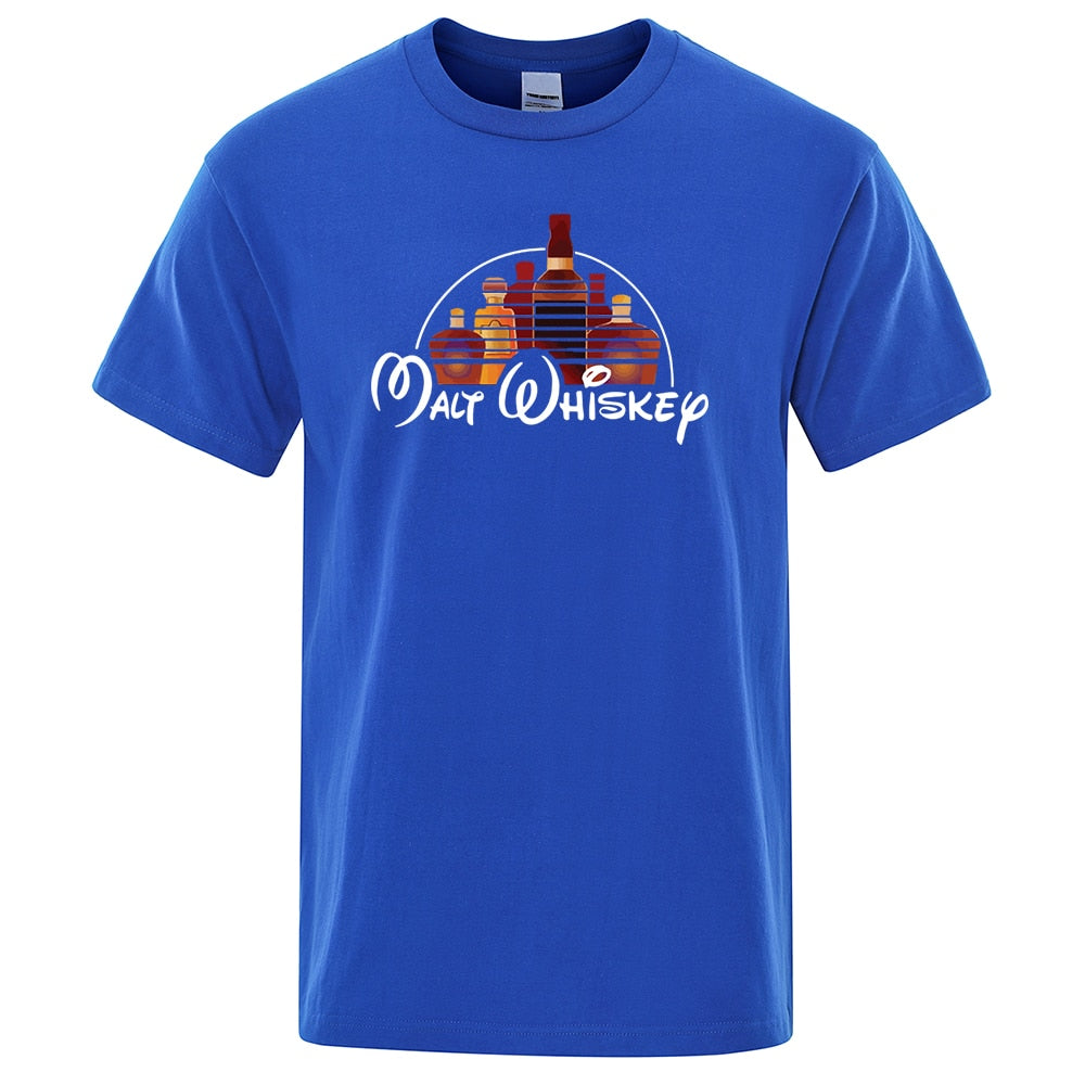 Męski T-shirt z napisem "MALT WHISKEY"