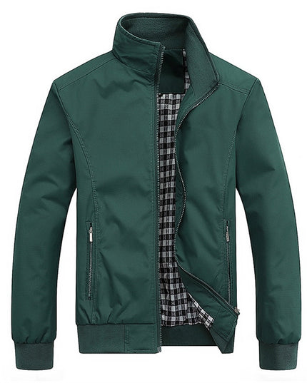 Męska kurtka przejściowa ze stójką zapinana na zamek