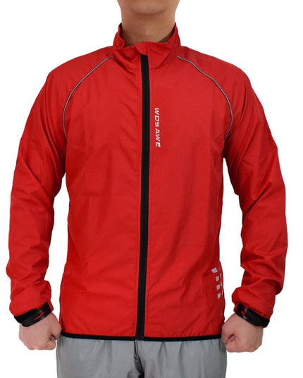 Męska kurtka przejściowa przeciwdeszczowa z odblaskowymi wstawkami