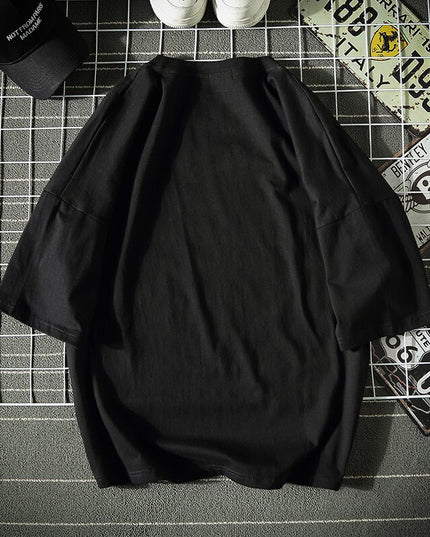 Męski t-shirt z kolorowym nadrukiem