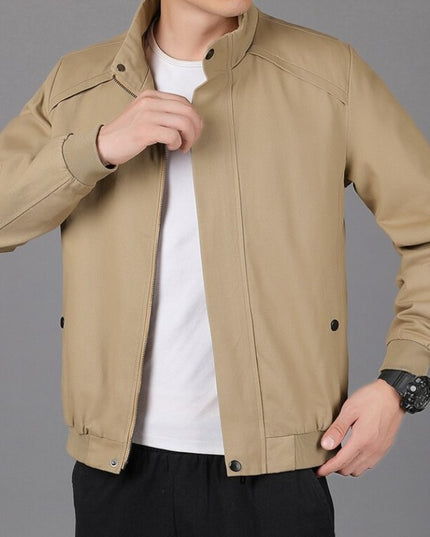 Męska kurtka przejściowa klasyczna ze stójką