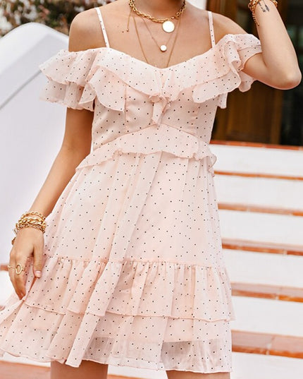 Sukienka mini w groszki