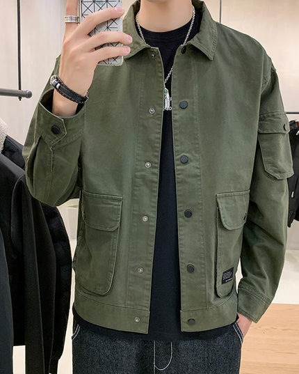 Męska kurtka przejściowa klasyczna luźna