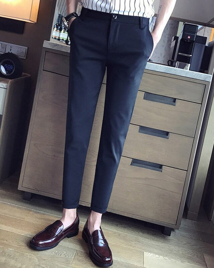 Meskie spodnie chinosy z elastycznej tkaniny