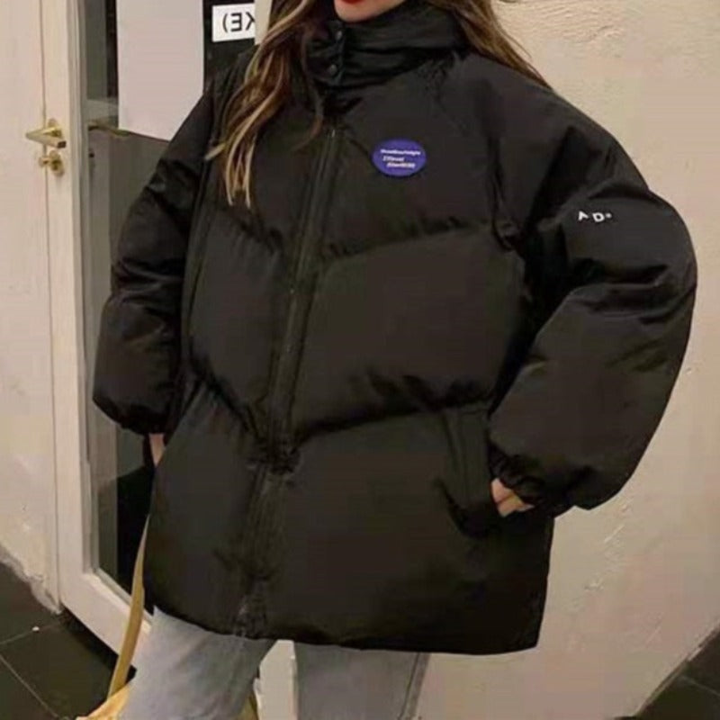 Damska kurtka zimowa oversize z kapturem