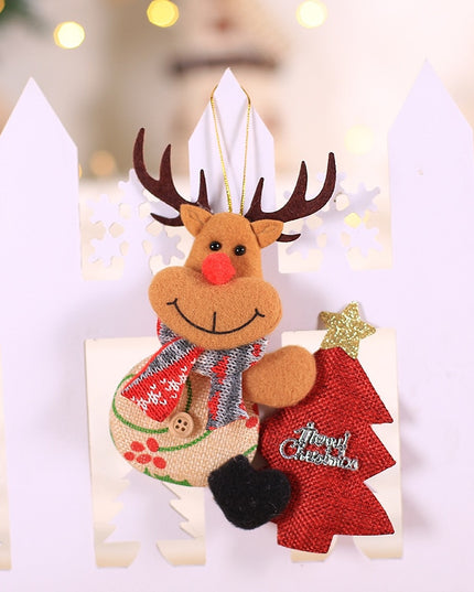 Świąteczna wisząca ozdoba z reniferem na choince