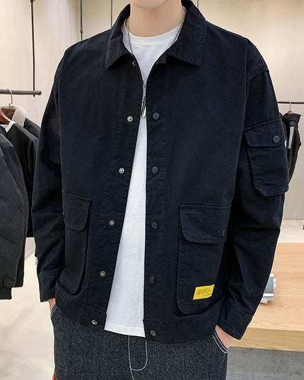 Męska kurtka przejściowa klasyczna luźna