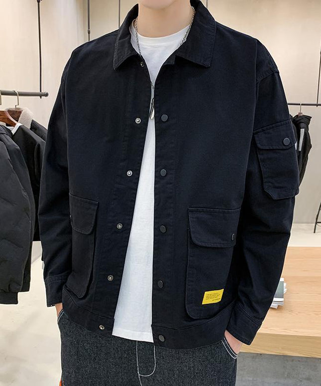 Męska kurtka przejściowa klasyczna luźna