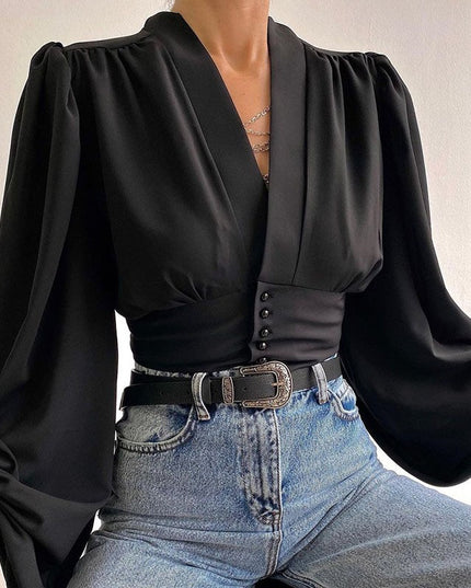 Damska koszula z gorsetowym dołem