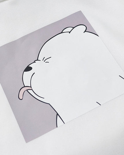 Damska bluza z nadrukiem z misiem