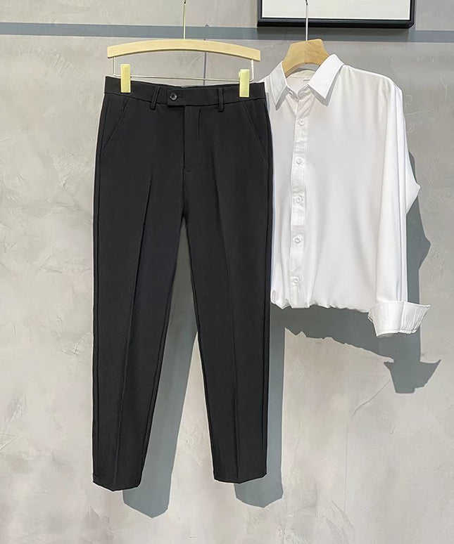 Męskie spodnie chinosy o klasycznym kroju