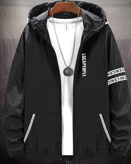 Męska kurtka przejściowa oversize z kapturem