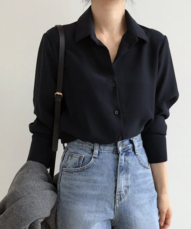 Damska klasyczna koszula z kołnierzykiem