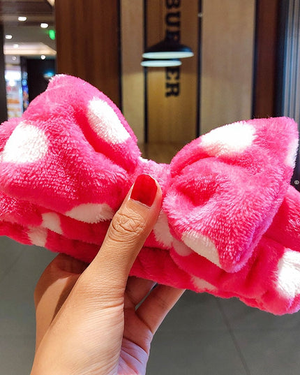 Opaska do włosów w kropki