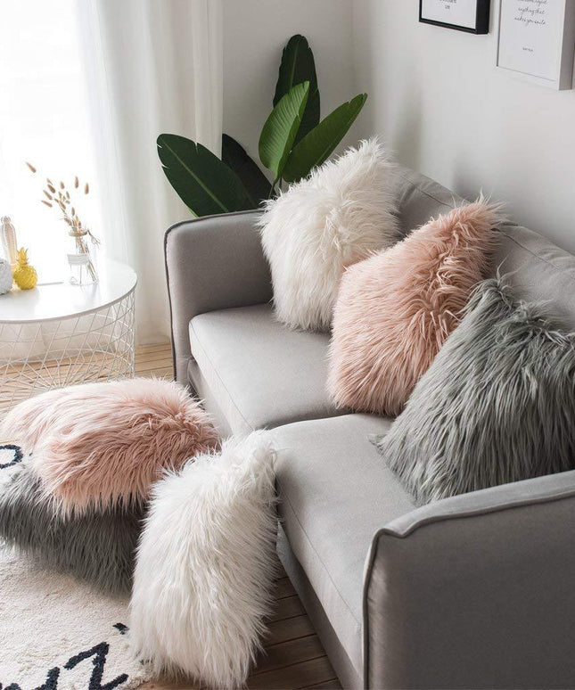 Poszewka na poduszkę dekoracyjna futrzana