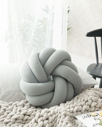 Poduszka dekoracyjna bawełniana węzeł nowoczesny styl