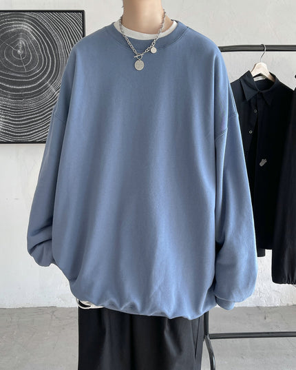 Męska bluza oversize bez kaptura