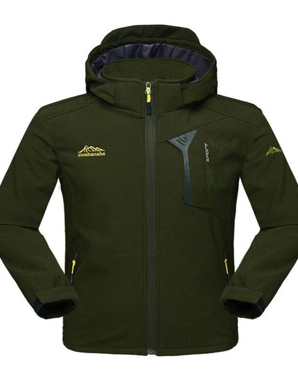 Męska kurtka przejściowa z kapturem wodoodporna