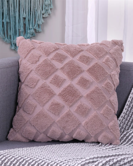 Poszewka na poduszkę z haftem w geometryczny wzór