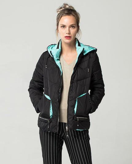 Damska kurtka przejściowa dwukolorowa