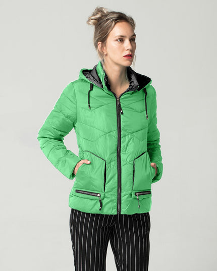 Damska kurtka przejściowa dwukolorowa