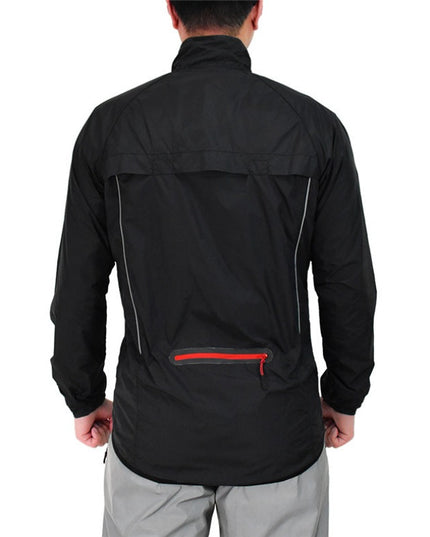 Męska kurtka przejściowa przeciwdeszczowa z odblaskowymi wstawkami