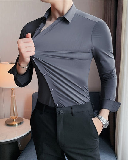 Męska koszula elastyczna o dopasowanym kroju