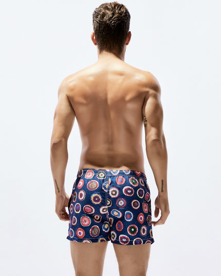 Męskie szorty kąpielowe w okrągłe wzory
