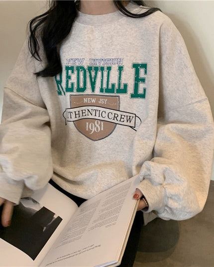 Damska bluza oversize bez kaptura