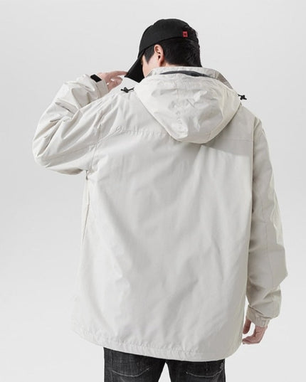 Męska kurtka przeciwdeszczowa luźna wodoodporna