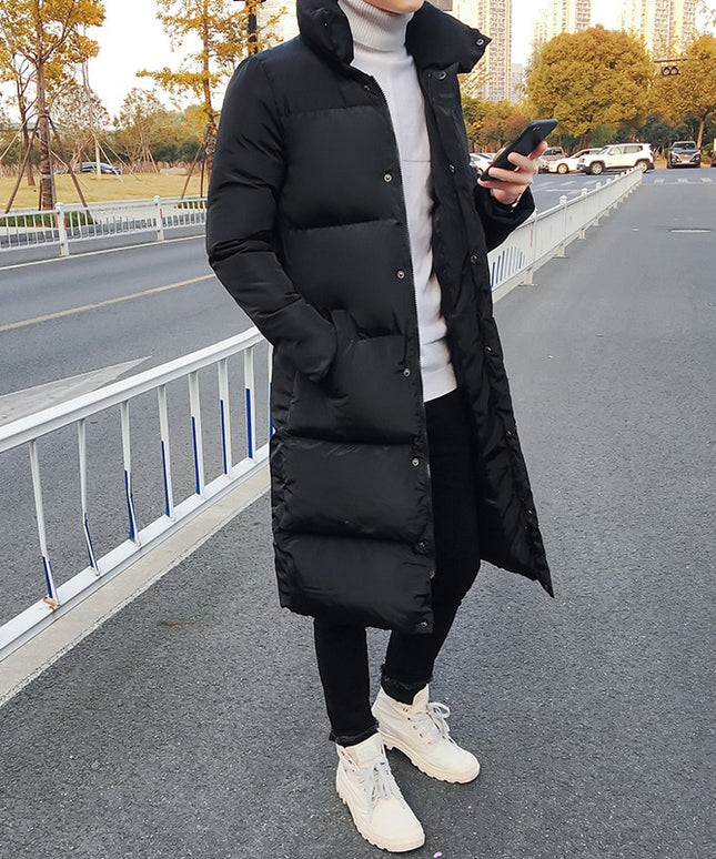 Męski płaszcz zimowy pikowany