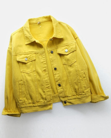 Damska kurtka jeansowa klasyczna o prostym kroju