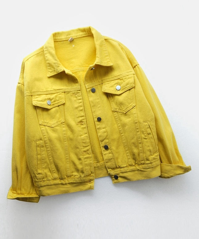 Damska kurtka jeansowa klasyczna o prostym kroju