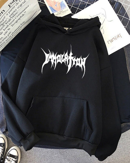 Męska bluza z kapturem i nadrukiem