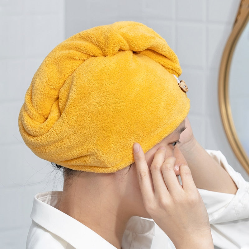 Ręcznik łazienkowy do osuszania włosów turban