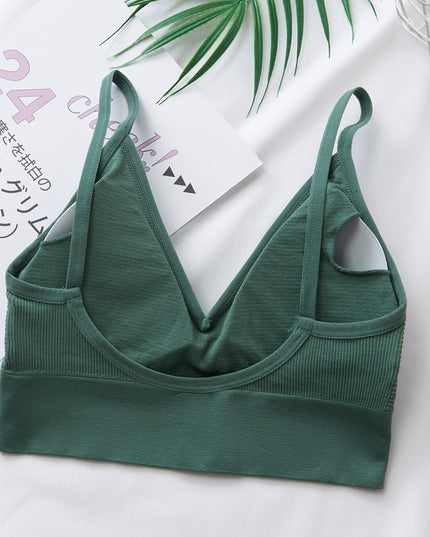 Damski Top z odkrytymi plecami z dekoltem V