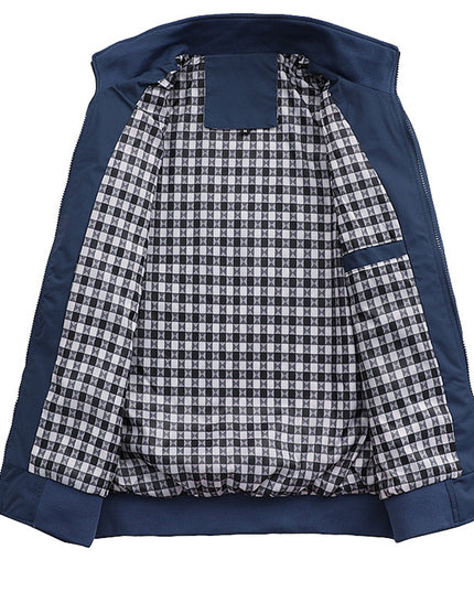 Męska kurtka przejściowa ze stójką zapinana na zamek