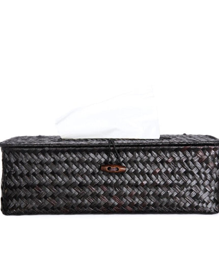 Pudełko na chusteczki rattanowe organizer