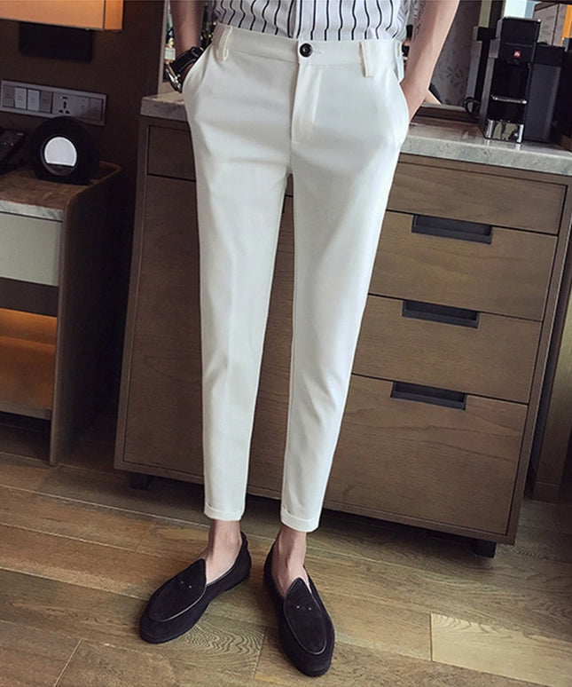 Meskie spodnie chinosy z elastycznej tkaniny