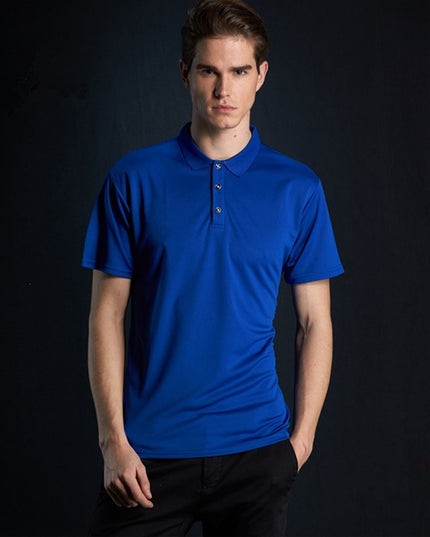 Męska koszulka polo z gładkiej tkaniny