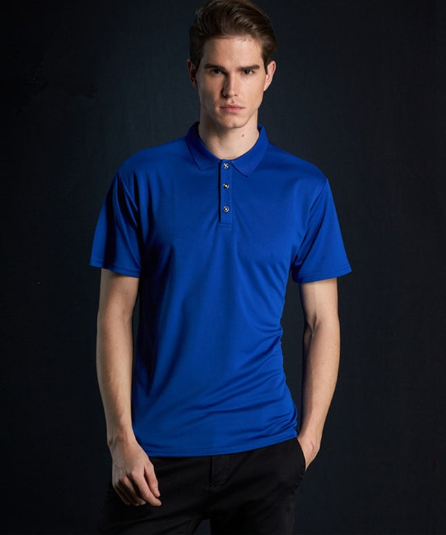 Męska koszulka polo z gładkiej tkaniny