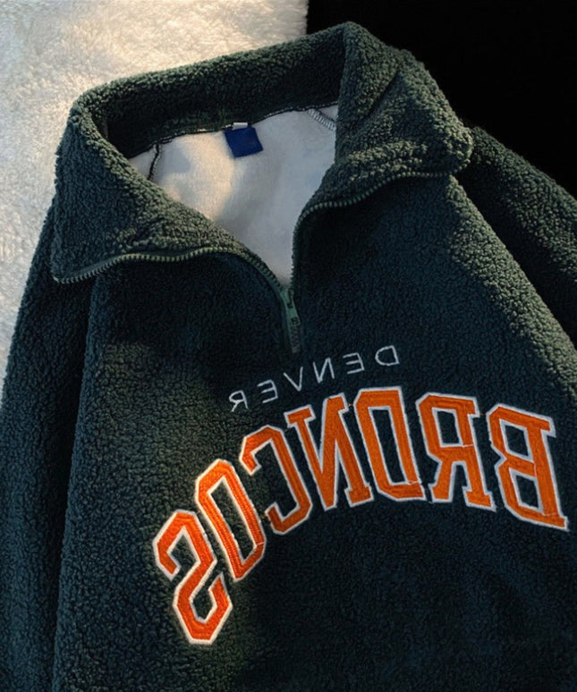 Męska bluza polarowa z nadrukiem