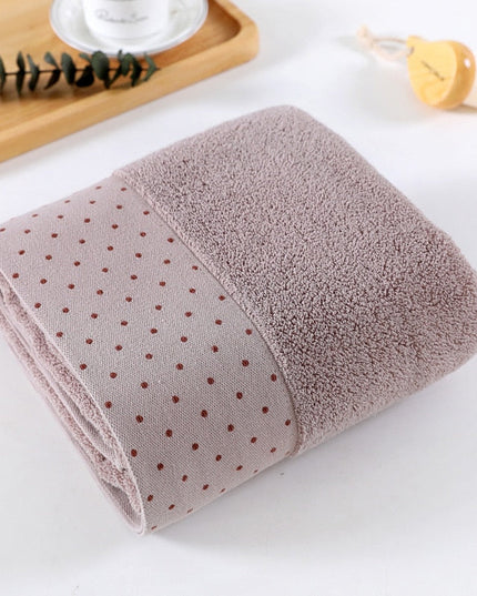Ręcznik saunowy bawełniany w kropki