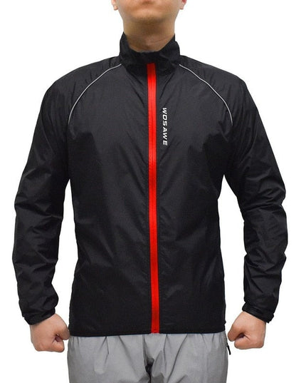 Męska kurtka przejściowa przeciwdeszczowa z odblaskowymi wstawkami