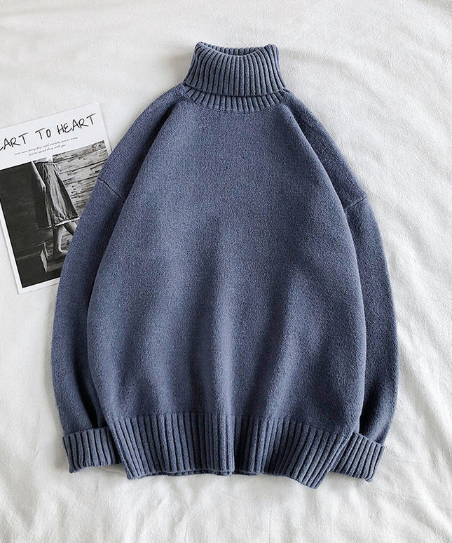 Męski sweter typu golf o kroju oversize