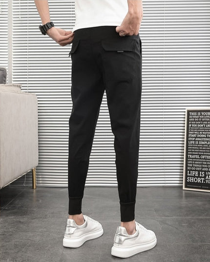 Męskie spodnie eleganckie ze zwężanymi nogawkami