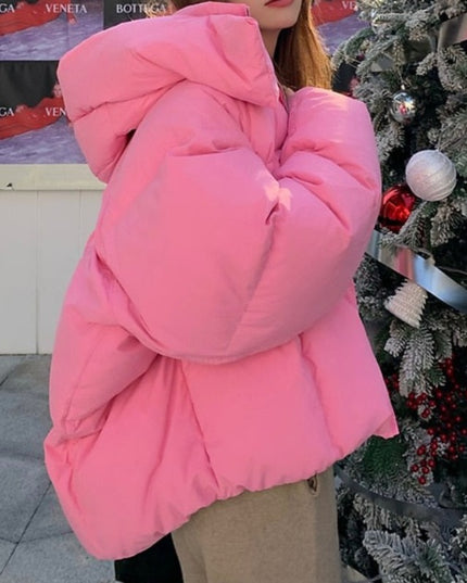 Damska kurtka zimowa o kroju oversize