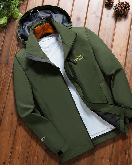 Męska kurtka przejściowa z odpinanym kapturem